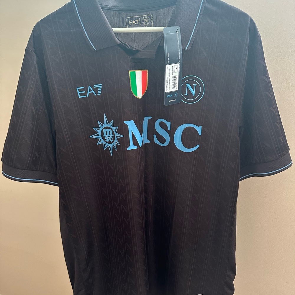 Emporio Armani Black and Blue Napoli Jersey